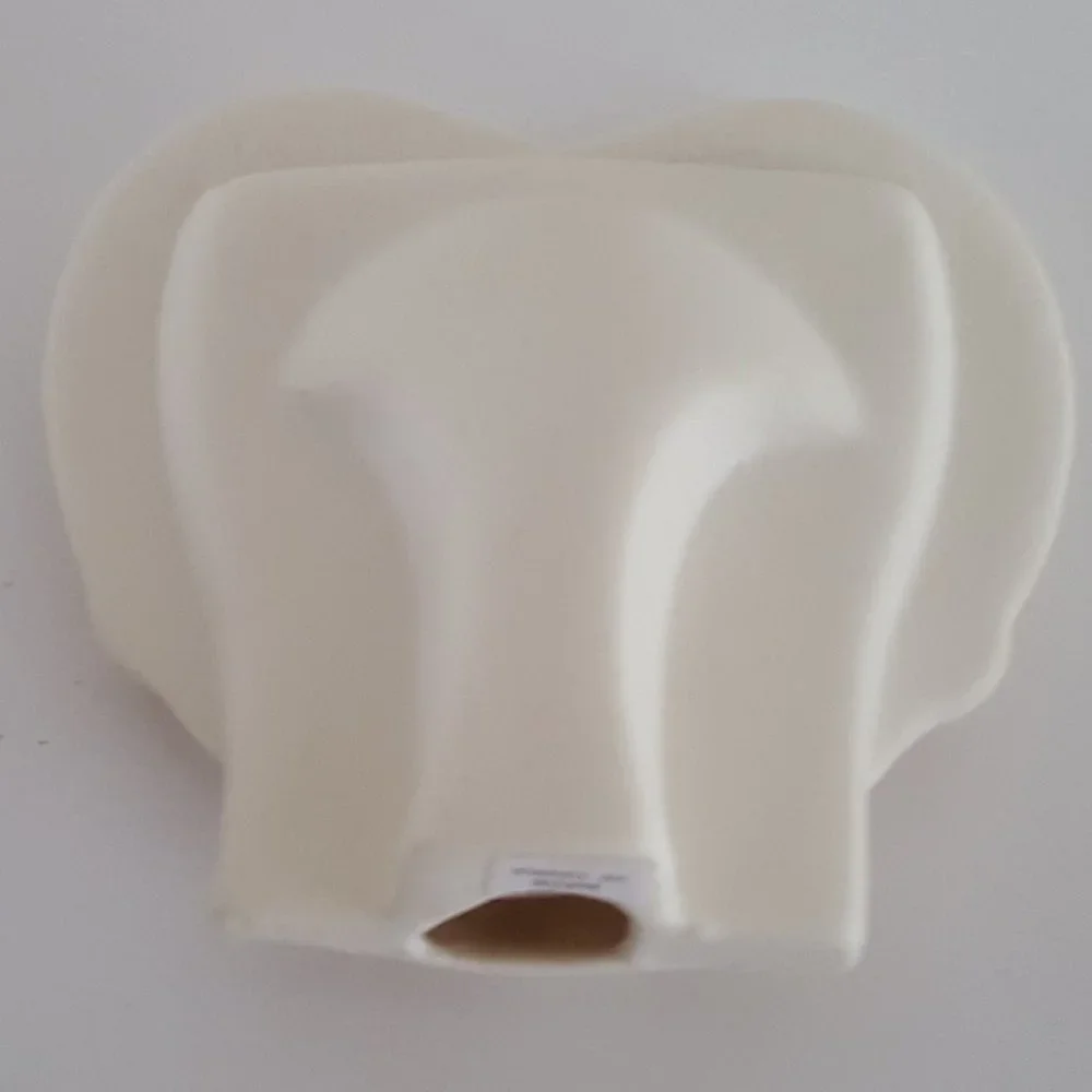 Heart Picture Frame Unglazed Embossed Ceramic 4.5W x 4